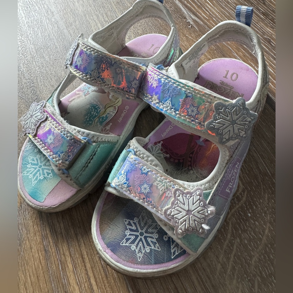 Frozen Disney Sandals Size 10